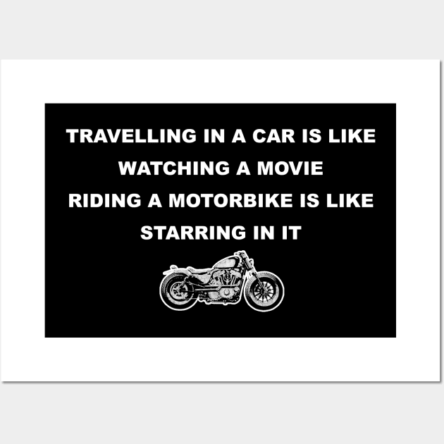 Motorcycle quotes Wall Art by AviFlava